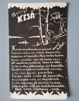 PK Juva 1949 valok T Putkonen, "Mennyt kesä" * ei TV