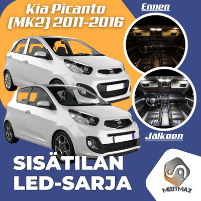 Kia Picanto (MK2) Sisätilan LED-sarja 6-osainen