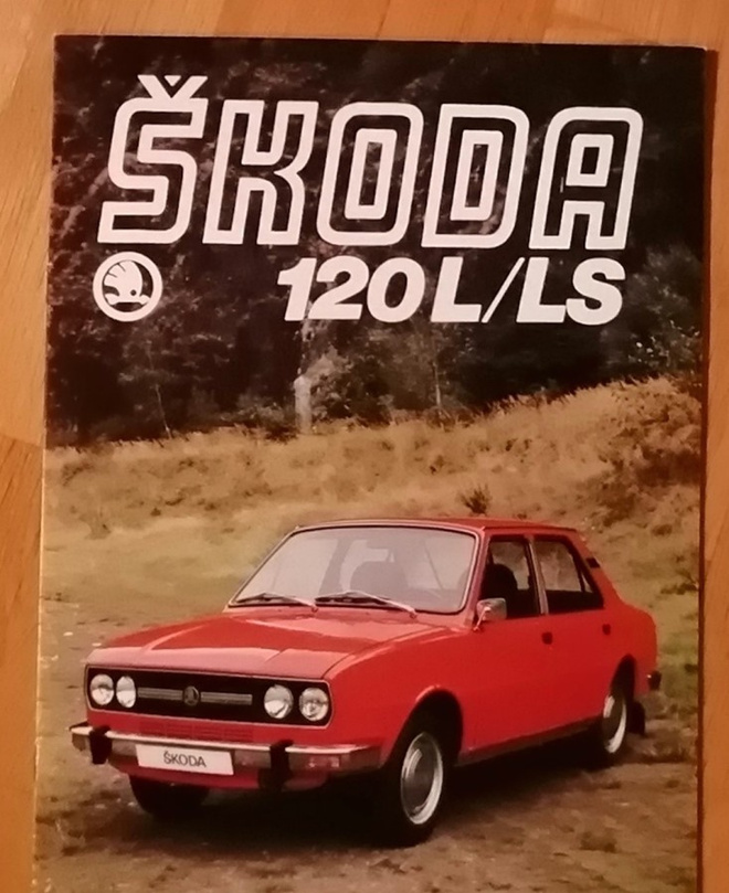 1979 Skoda 120 L/LS esite - 16 siv - KUIN UUSI - Motokov