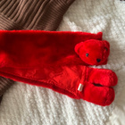 Lasten punainen nalle kaulahuivi - pikkukuva 4