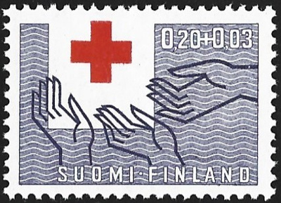 1963 Punainen Risti 0,20 + 0,03 mk ** LaPe 569