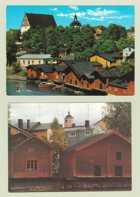 Porvoo-aiheisia postikortteja 9 kpl