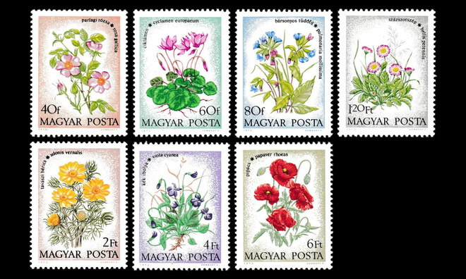 Unkari 2887-93 ** Kukkia (1973)