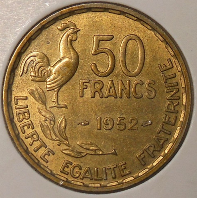 France. 50 francs 1952.