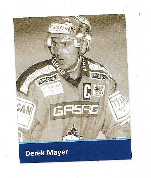 2009-10 Eisbären Berlin Teamissue # Derek Mayer ex Tappara
