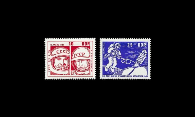 DDR 1098-9 ** Woschod 2 avaruusaluksen laukaisu (1965)