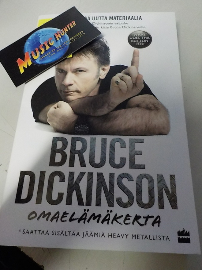BRUCE DICKINSON OMAELÄMÄKERTA KIRJA NIMMARILLA (+)