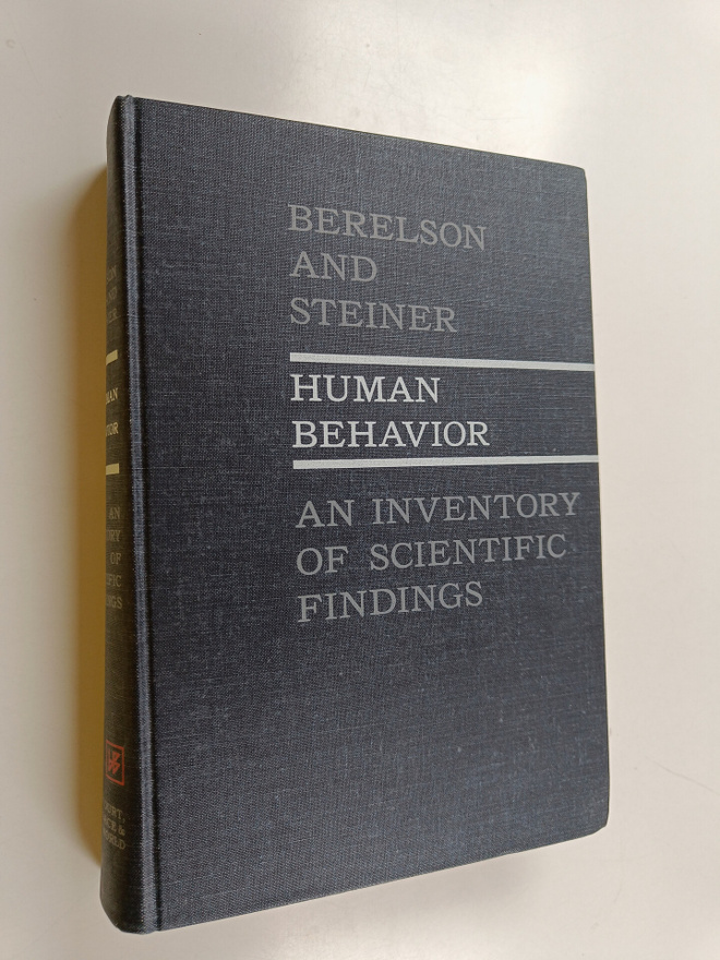 Bernard Berelson ym. : Human Behavior - An Inventory of S...