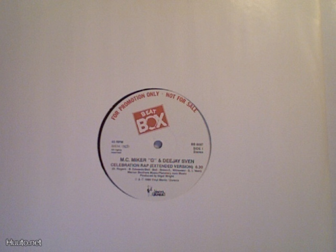 M.C.MIKER G & DEEJAY SVEEN :: CELEBRATION RAP :: VINYYLI 12"
