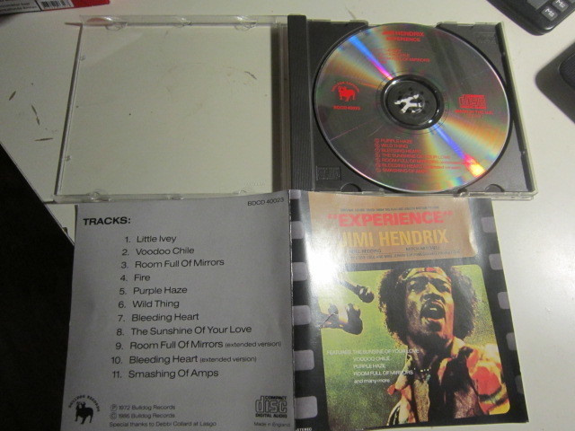 CD Jimi Hendrix 1986 Original Sound Track From The Feature L