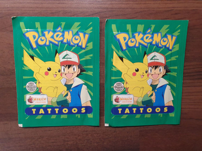 Pokemon Merlin Tattoos - kaksi pussia
