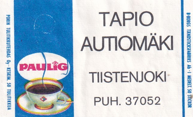 Tiistenjoki, Tapio Autiomäki , Paulig    8/3