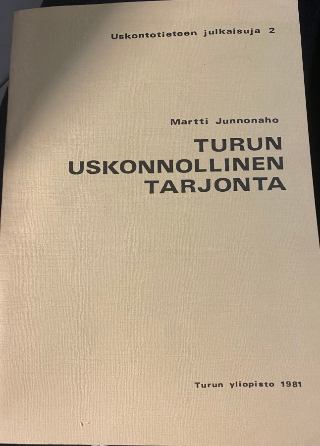 Martti Junnonaho: Turun uskonnollinen tarjonta
