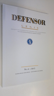 Defensor legis n:o 6/2012
