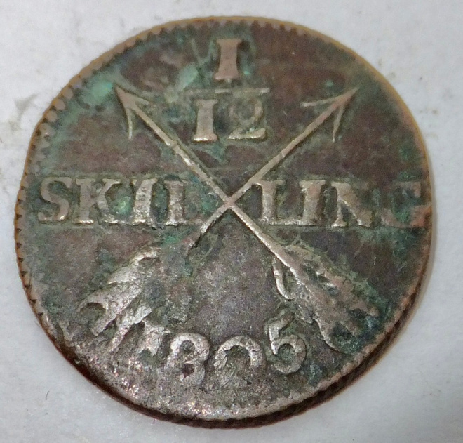 Ruotsi 1/12 Skilling 1805