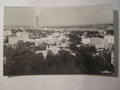 VANHA Postikortti Kotka 1950-l Alkup.Mallikappale