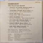 Mixbehavin' - Mika Huusari Jazz Quartet (1992) - pikkukuva 4