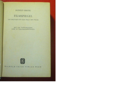 Rudolf Oertel Filmspiegel  1941