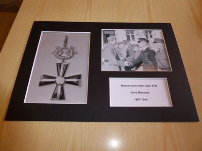 Mannerheim-ristin ritari valokuvat A4 paspis