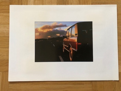 Värikartta Range Rover, noin 1987, esite