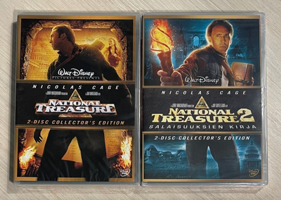 National Treasure 1&2 (4DVD) Nicolas Cage (UUSI)