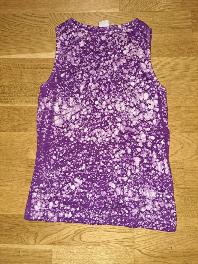 Violetti valkoinen toppi koko 38