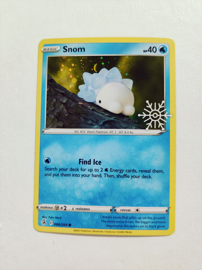 Snom 084/264 Holo Promo Holiday Calendar Snowflake Stamp
