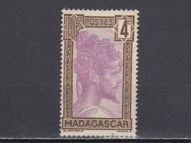 Madagaskar 1930 Mi 182 Sakalavan päällikkö *