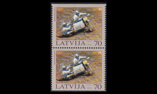 Latvia 599D ** Moottoriurheilu (2003)