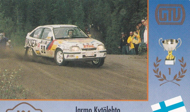 Jorma Kytölehto 104, Finnish Rally Champion -90.  e221