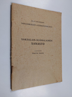 Terttu Tilvis : Saksalais-suomalainen sanasto