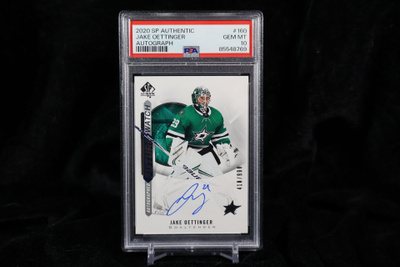 Jake Oettinger 2020-21 SP Authentic Future Watch Auto PSA 10