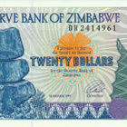 Zimbabwe 20 Dollars 1997 P7a #720 - pikkukuva 1