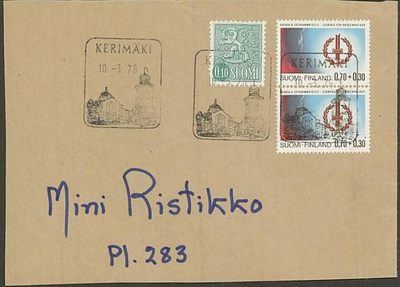 Kerimäki matkailuleima 1976 isolla leikkeellä