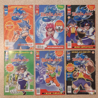 Bayblade 6 kpl ja Duel Masters 5kpl sarjakuvalehdet