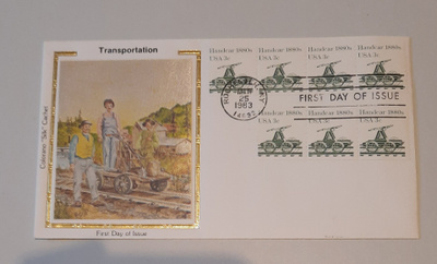 USA FDC Resiina raiteilla Colorano "Silk" 1982