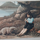 Paimenpoika soittaa huilua lampaalle, p. 1911 - pikkukuva 1