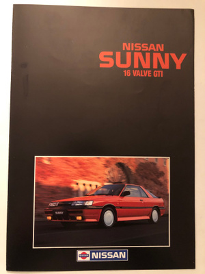 Myyntiesite - Nissan Sunny 16 valve Gti - 4/1987