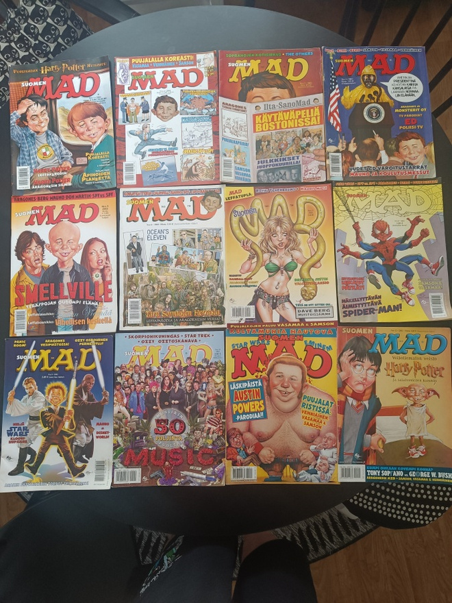 Suomen Mad 2002 koko vuosikerta 12 numeroa