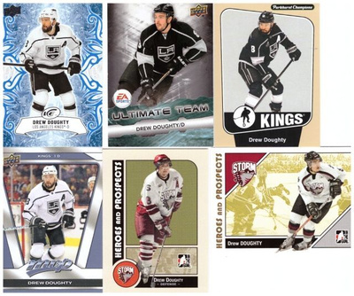 6 x DREW DOUGHTY Kings, Storm sis. 2 x Jr Korttia