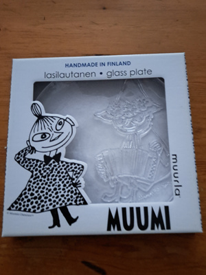 Muurla Muumi Nuuskamuikkunen lasilautanen 19cm käyttämätön