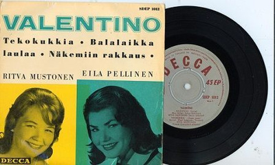 Ritva Mustonen / Eila Pellinen Valentino 7" EP 1960