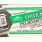 Kellomainostarra Orient Pelikvartsi - pikkukuva 1