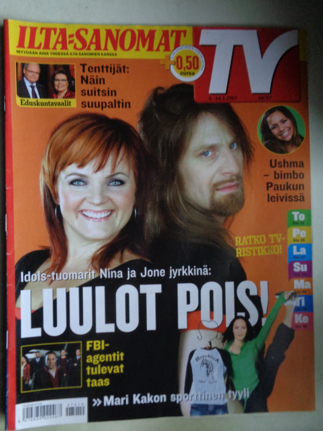 Ilta-Sanomat Tv-lehti 8.-14.3.2007 (22.11)