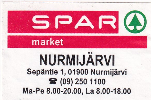Nurmijärvi . SPAR market  , s74