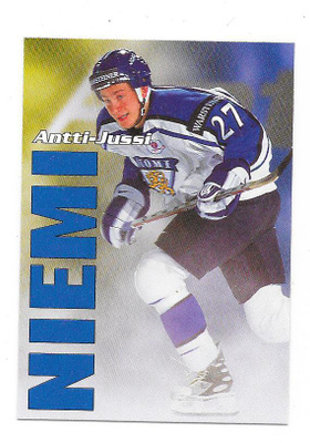 1998-99 CardSet Maajoukkue #14of47 Antti-Jussi Niemi Jokerit
