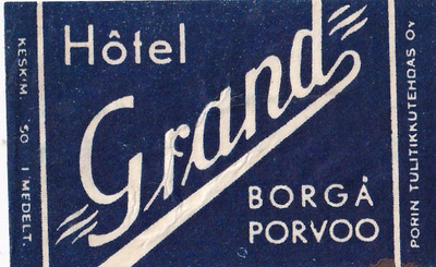 Borgå - Porvoo Hotel GRAND     b505