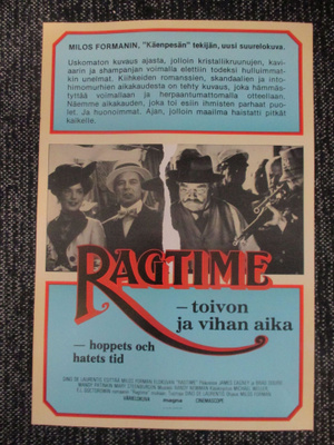 Ragtime - toivon ja vihan aika (1981) - vanha elokuvajuliste