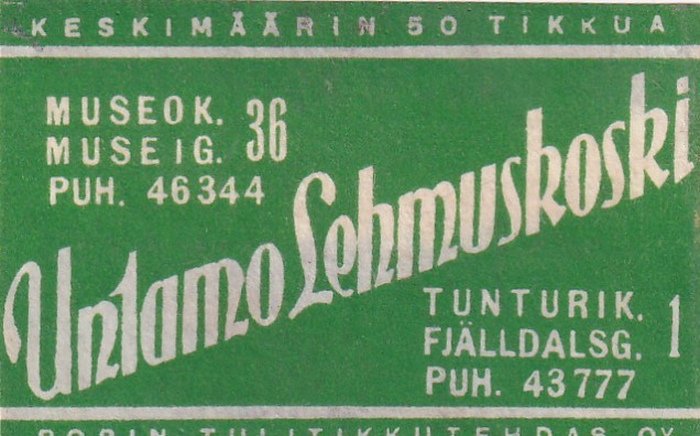 Helsinki, Untamo Lehmuskoski   5/13