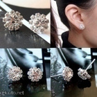 + 329 .. Fashion Elegant Lady Crystal .. Korvakorut - pikkukuva 1